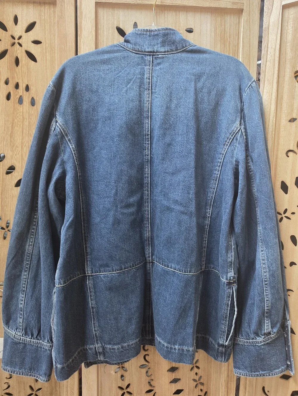NWT Free People Imogene Denim Officers Jacket - Picture 6 of 12